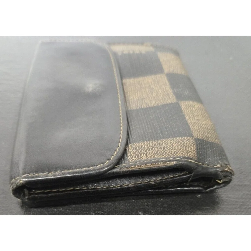 Fendi Bifold Vintage Wallet Brown Leather Canvas Zucca Made in Italy